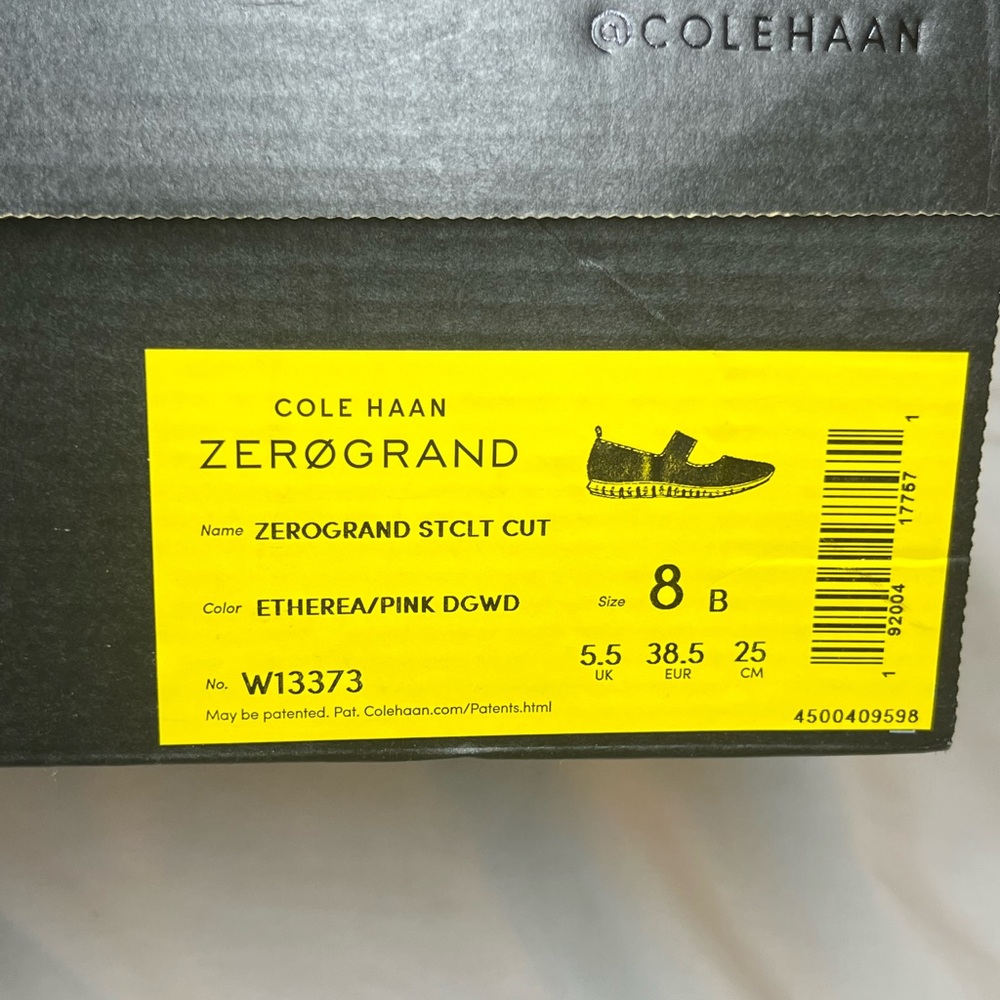 Cole Haan Women’s Zerogrand stitchlite Slip on flats. Size 8B Pink/Etherea NWT - Picture 2 of 8